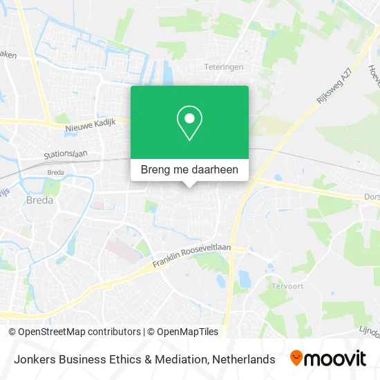 Jonkers Business Ethics & Mediation kaart