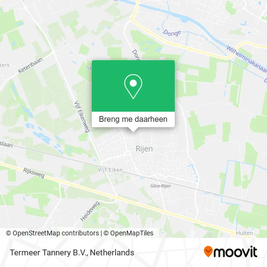 Termeer Tannery B.V. kaart