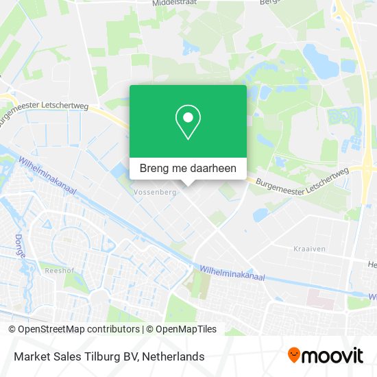 Market Sales Tilburg BV kaart