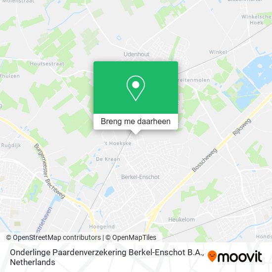 Onderlinge Paardenverzekering Berkel-Enschot B.A. kaart