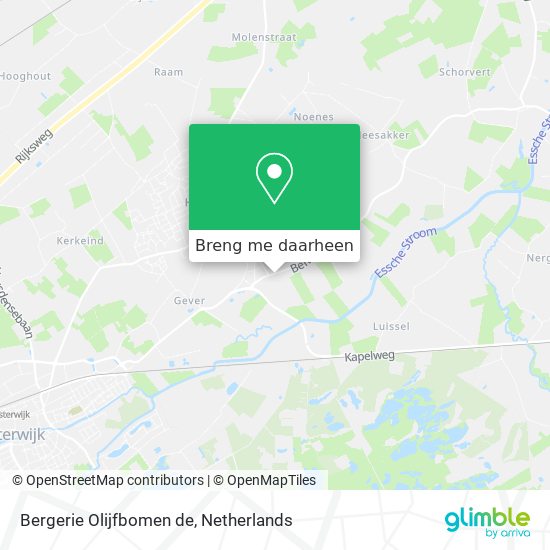 Bergerie Olijfbomen de kaart