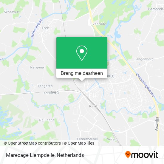 Marecage Liempde le kaart