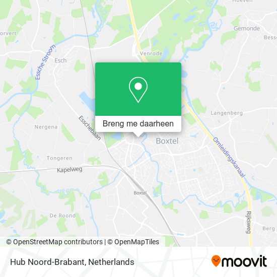 Hub Noord-Brabant kaart