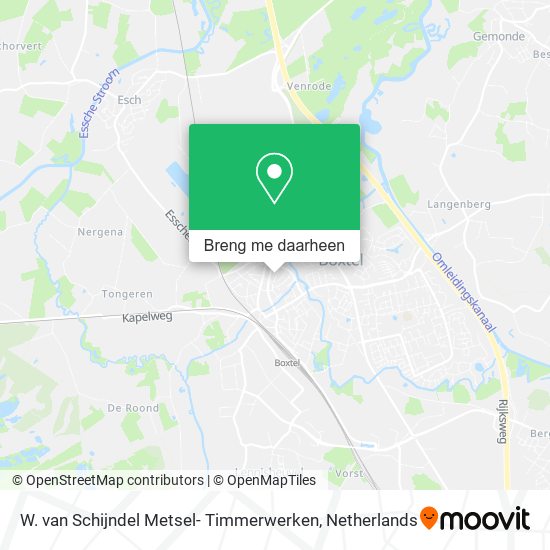 W. van Schijndel Metsel- Timmerwerken kaart