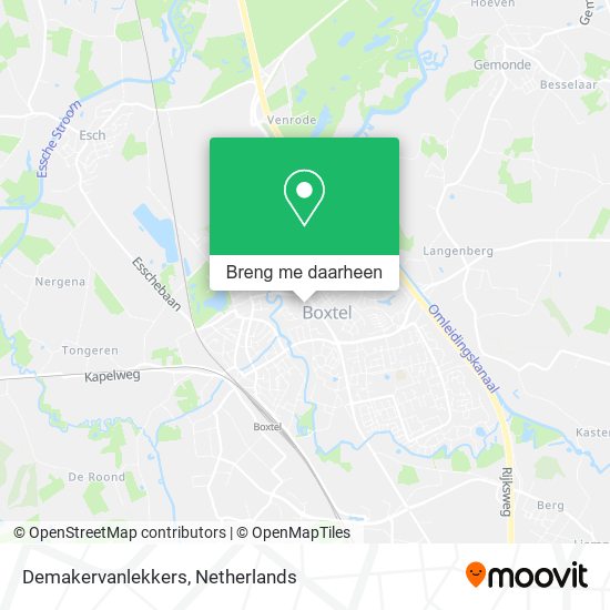 Demakervanlekkers kaart