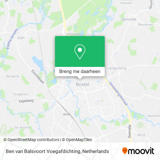 Ben van Balsvoort Voegafdichting kaart