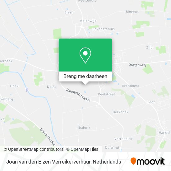 Joan van den Elzen Verreikerverhuur kaart