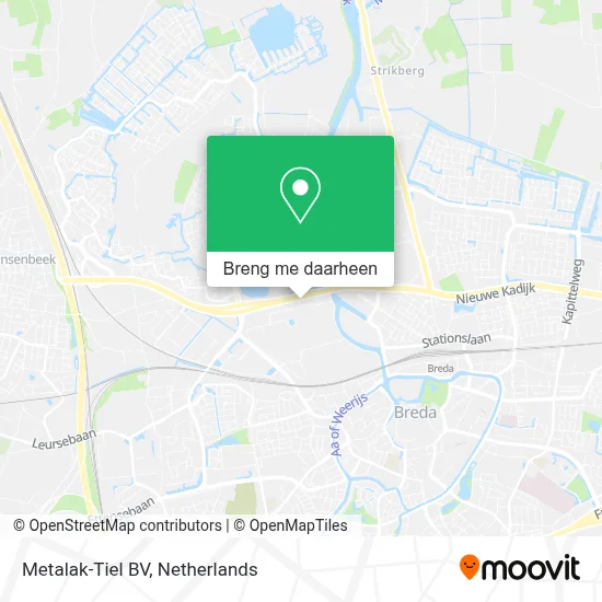 Metalak-Tiel BV kaart