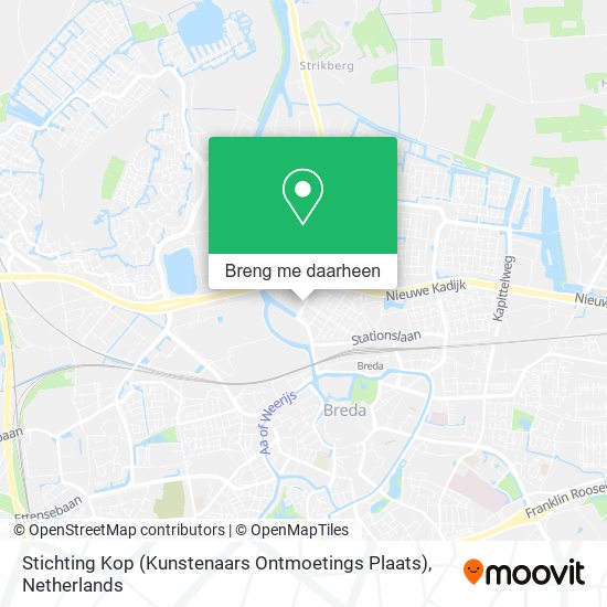 Stichting Kop (Kunstenaars Ontmoetings Plaats) kaart