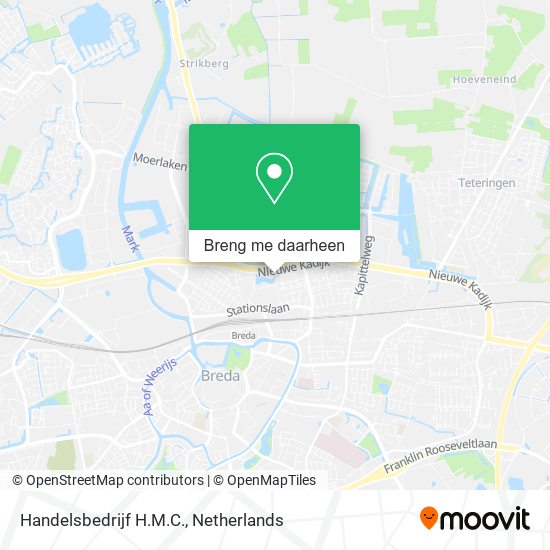 Handelsbedrijf H.M.C. kaart