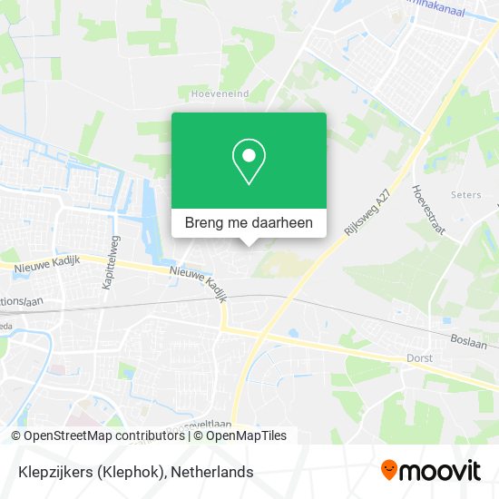 Klepzijkers (Klephok) kaart