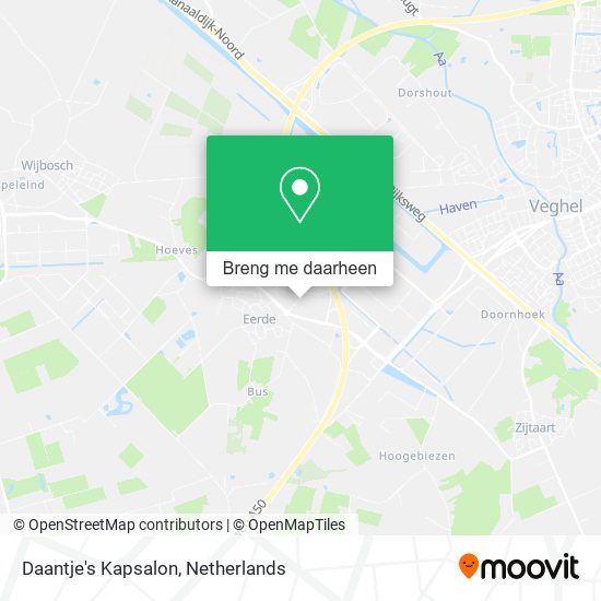 Daantje's Kapsalon kaart