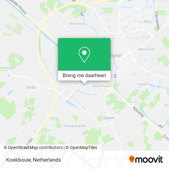 Koekbouw kaart