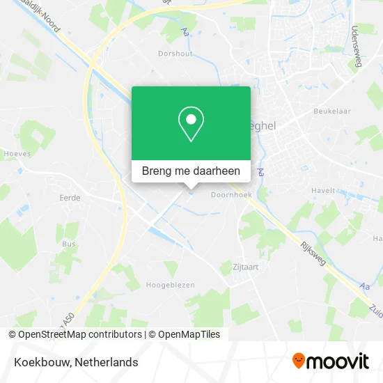 Koekbouw kaart