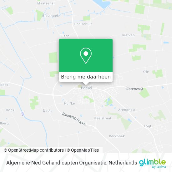 Algemene Ned Gehandicapten Organisatie kaart