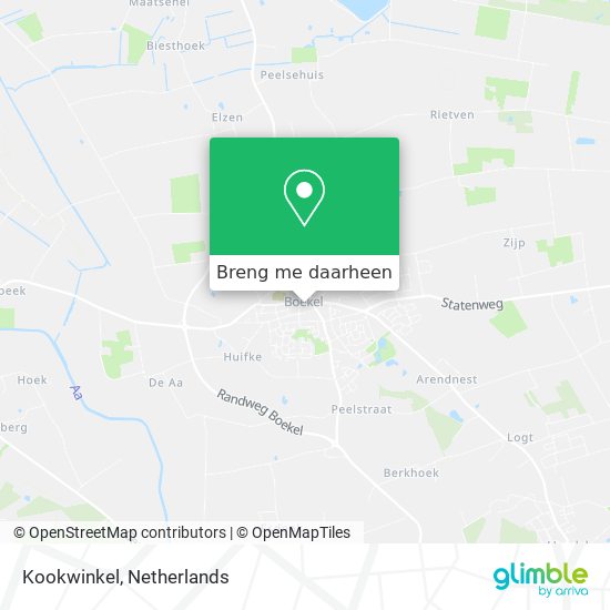 Kookwinkel kaart