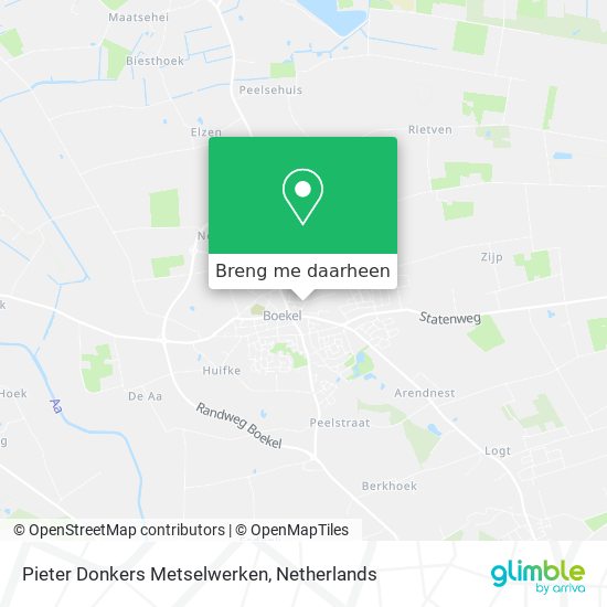Pieter Donkers Metselwerken kaart