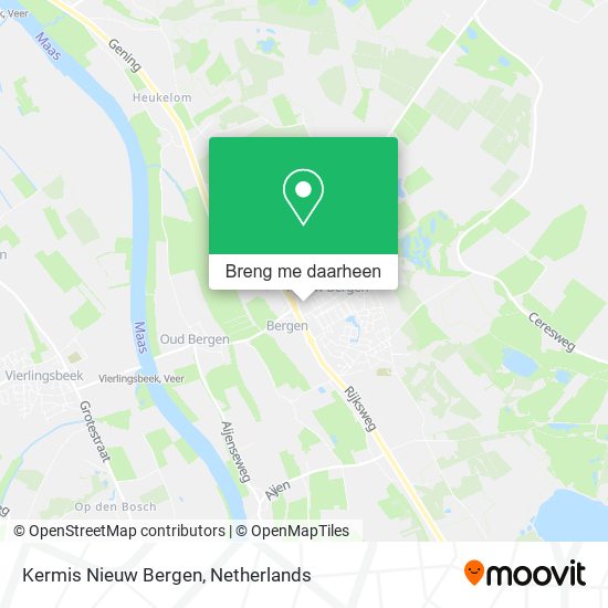 Kermis Nieuw Bergen kaart