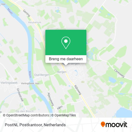 PostNL Postkantoor kaart