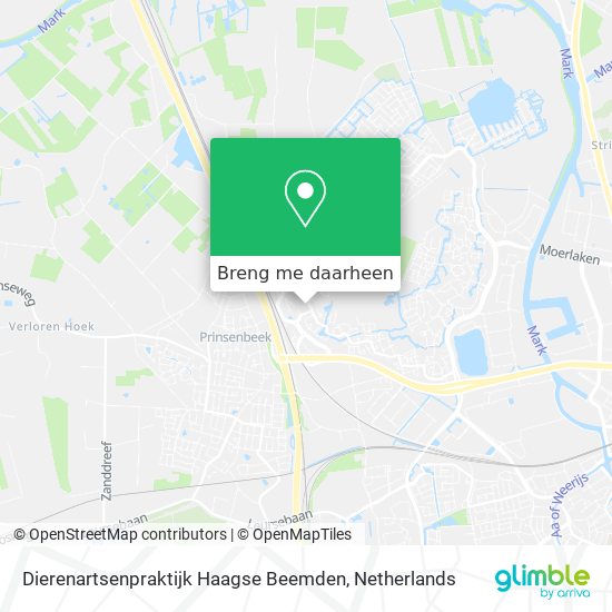 Dierenartsenpraktijk Haagse Beemden kaart