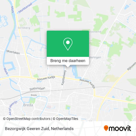 Bezorgwijk Geeren Zuid kaart