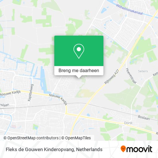 Fleks de Gouwen Kinderopvang kaart