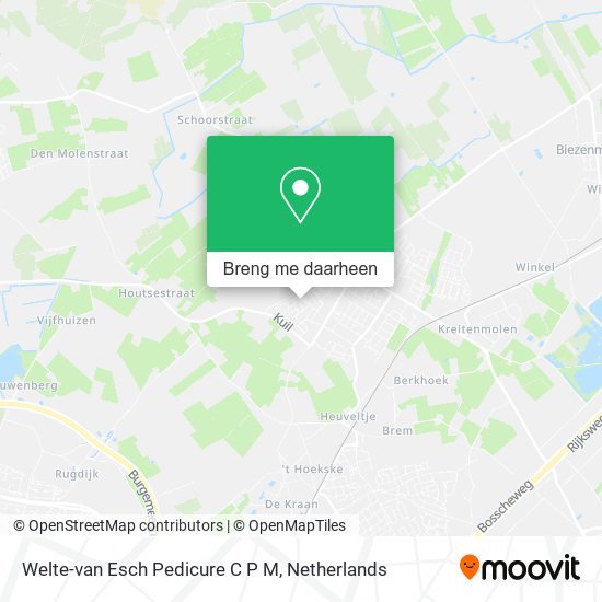 Welte-van Esch Pedicure C P M kaart