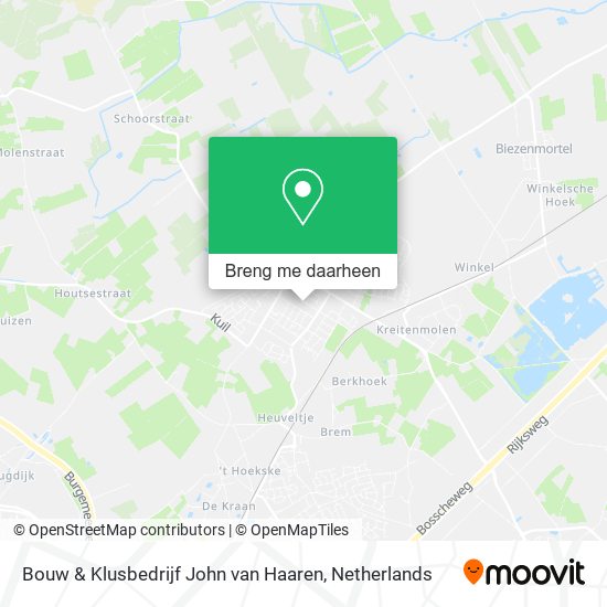 Bouw & Klusbedrijf John van Haaren kaart