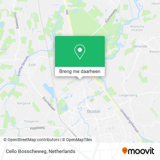 Cello Bosscheweg kaart