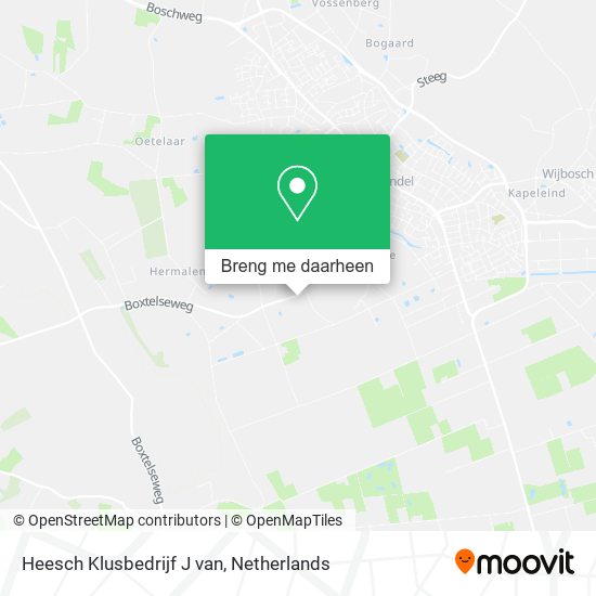 Heesch Klusbedrijf J van kaart