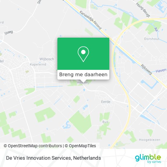 De Vries Innovation Services kaart