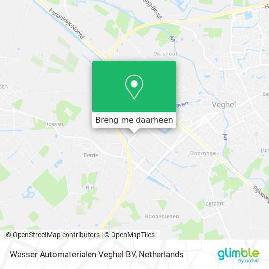 Wasser Automaterialen Veghel BV kaart