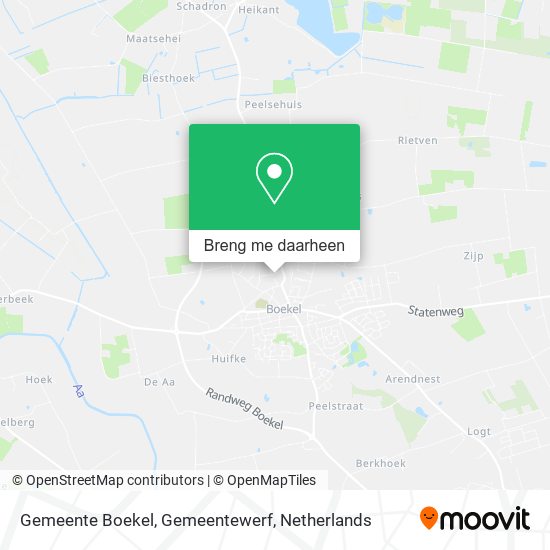 Gemeente Boekel, Gemeentewerf kaart