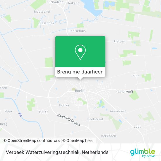 Verbeek Waterzuiveringstechniek kaart