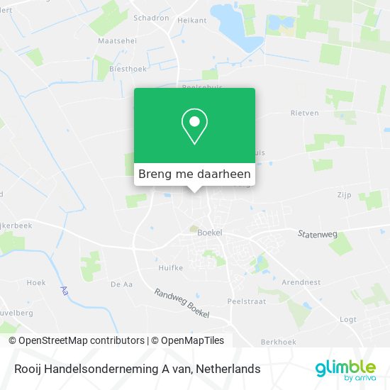 Rooij Handelsonderneming A van kaart