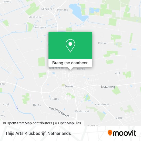 Thijs Arts Klusbedrijf kaart