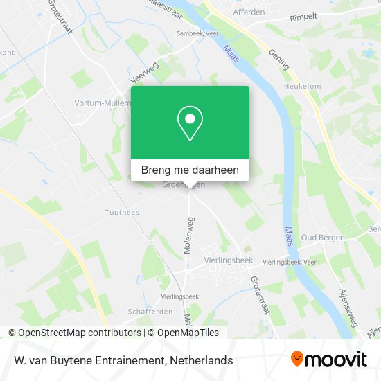 W. van Buytene Entrainement kaart