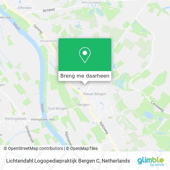 Lichtendahl Logopediepraktijk Bergen C kaart