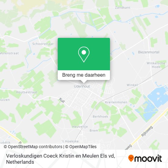 Verloskundigen Coeck Kristin en Meulen Els vd kaart