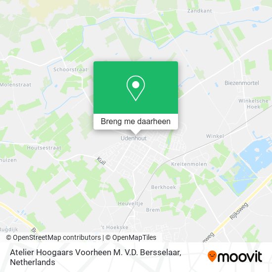 Atelier Hoogaars Voorheen M. V.D. Bersselaar kaart