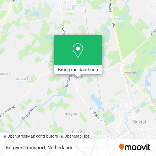 Bergven Transport kaart