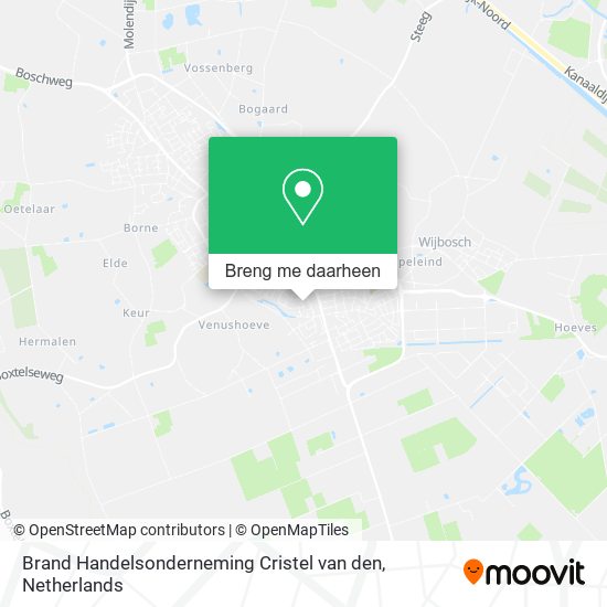 Brand Handelsonderneming Cristel van den kaart