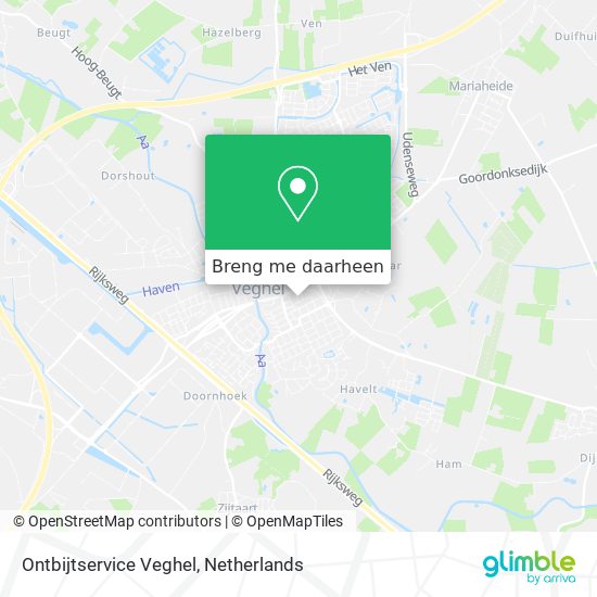 Ontbijtservice Veghel kaart