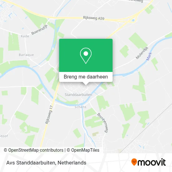 Avs Standdaarbuiten kaart