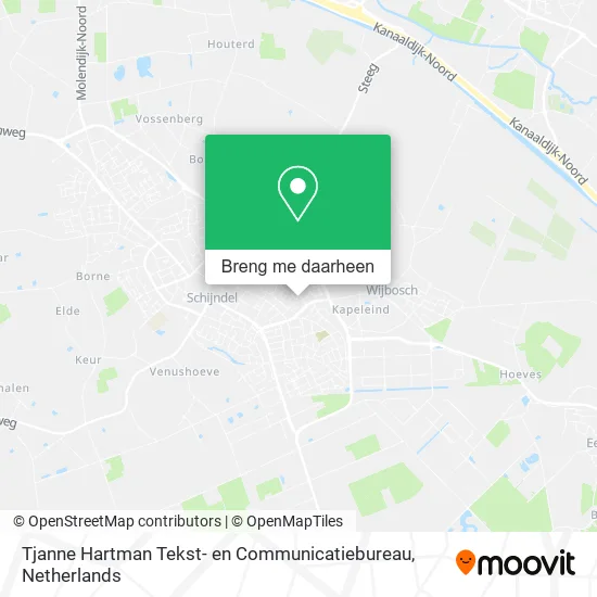 Tjanne Hartman Tekst- en Communicatiebureau kaart