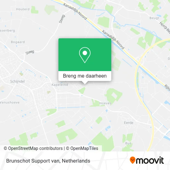 Brunschot Support van kaart