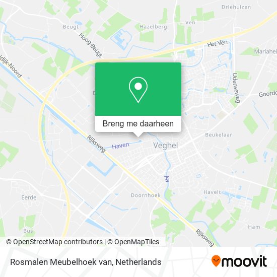 Rosmalen Meubelhoek van kaart