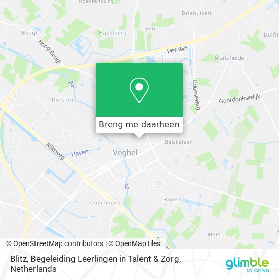 Blitz, Begeleiding Leerlingen in Talent & Zorg kaart