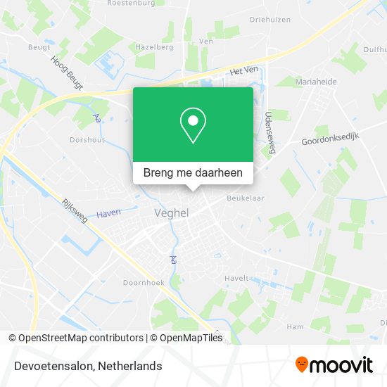 Devoetensalon kaart