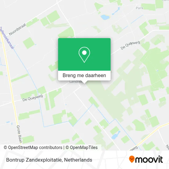 Bontrup Zandexploitatie kaart